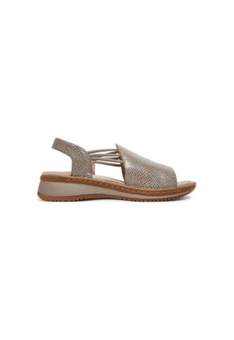 Sandale dama - 12-29005-13 - Piele naturala - Bej