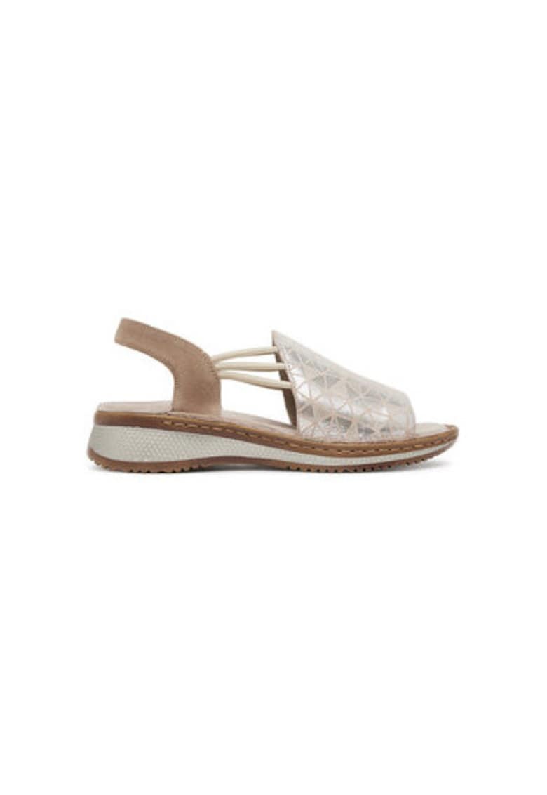 Sandale dama - 12-29005-14 - Piele naturala - Bej