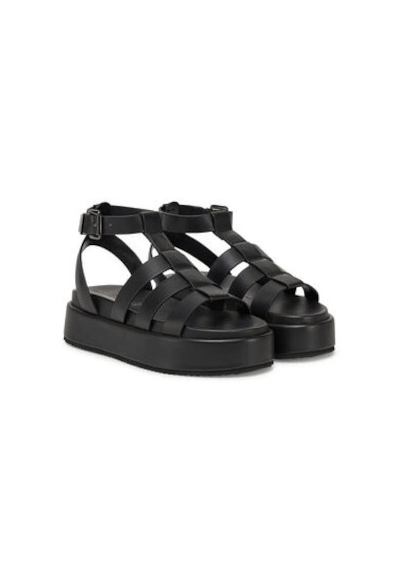 Sandale dama - 1602209 - Piele ecologica - Negru