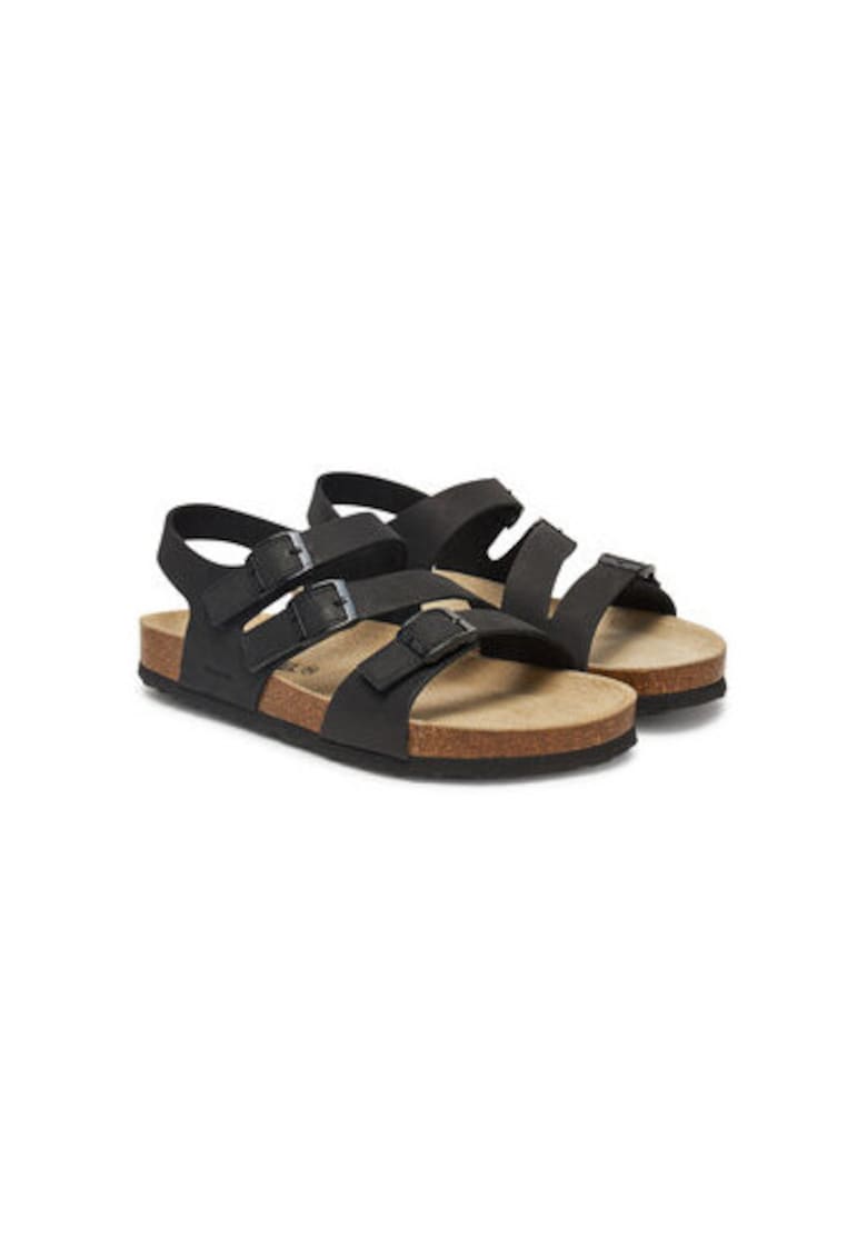 Sandale dama - 64316 - Piele naturala - Negru - Negru