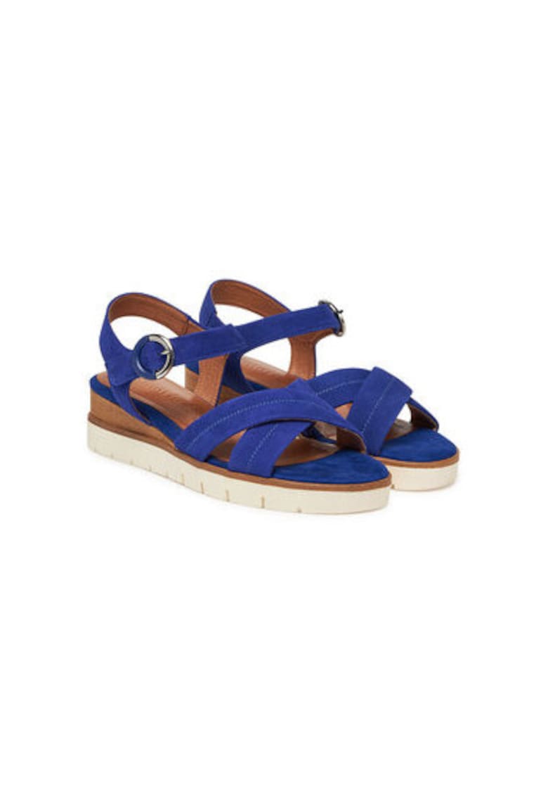 Sandale dama - 1-28202-42 - Piele naturala - Albastru - Albastru