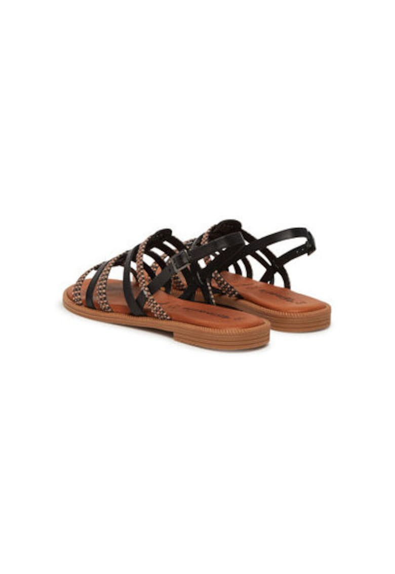 Sandale dama - 1-28104-44 - Piele naturala - Negru - Negru
