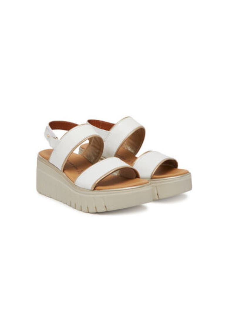Sandale dama - 1-28711-44 - Piele naturala - Alb