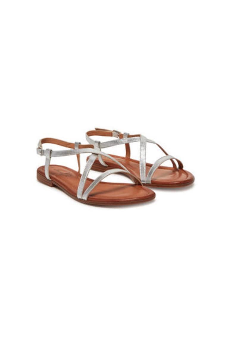 Sandale dama - 5-28145-44 941 - S Oliver - Piele naturala - Argintiu