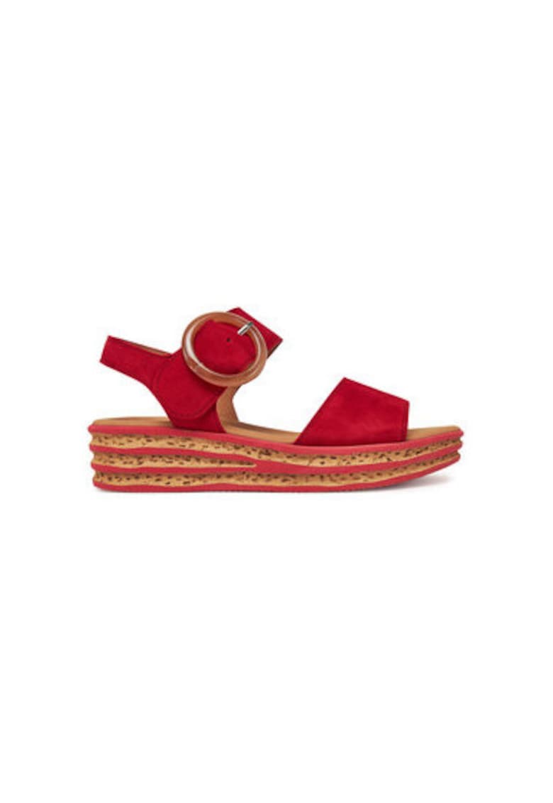 Sandale dama - 64.550.15 - Piele naturala - Rosu