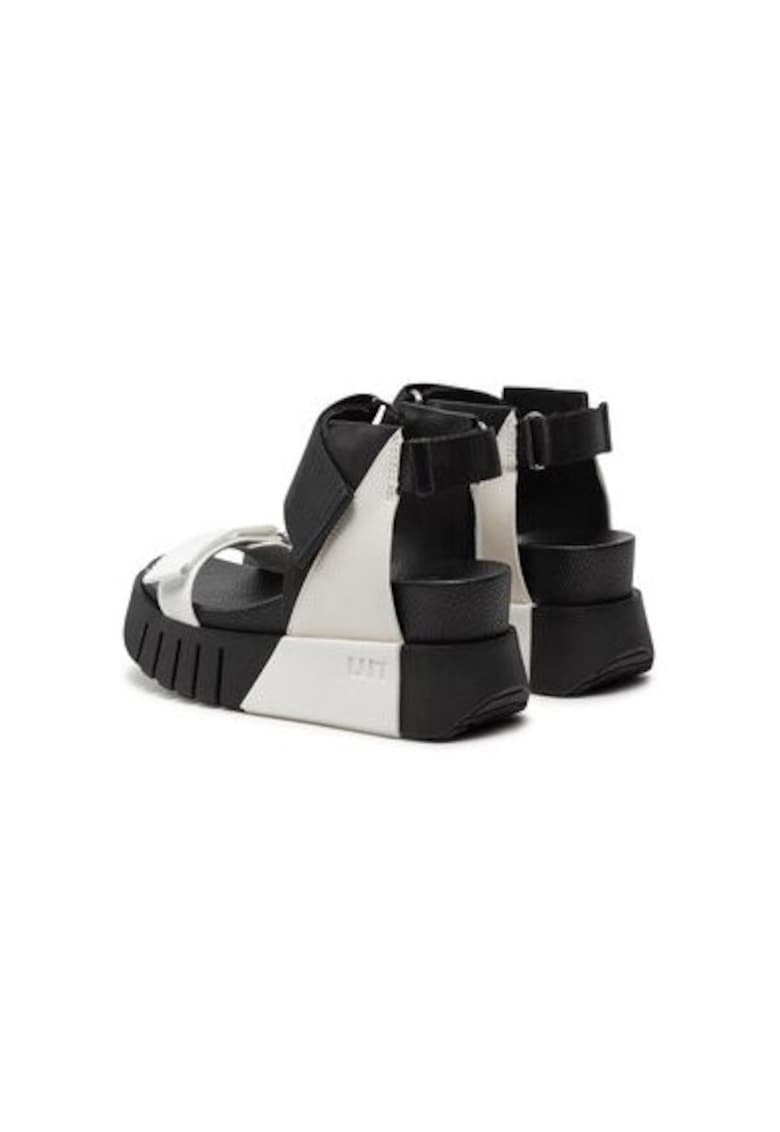 Sandale dama - 10410600000000 - Textil - 38 EU - Alb/Negru - Alb/Negru