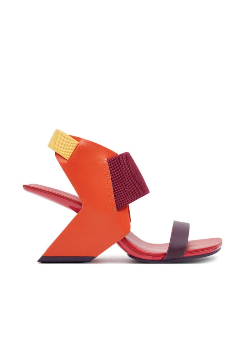 Sandale dama - 1091087016 - Piele naturala - Portocaliu
