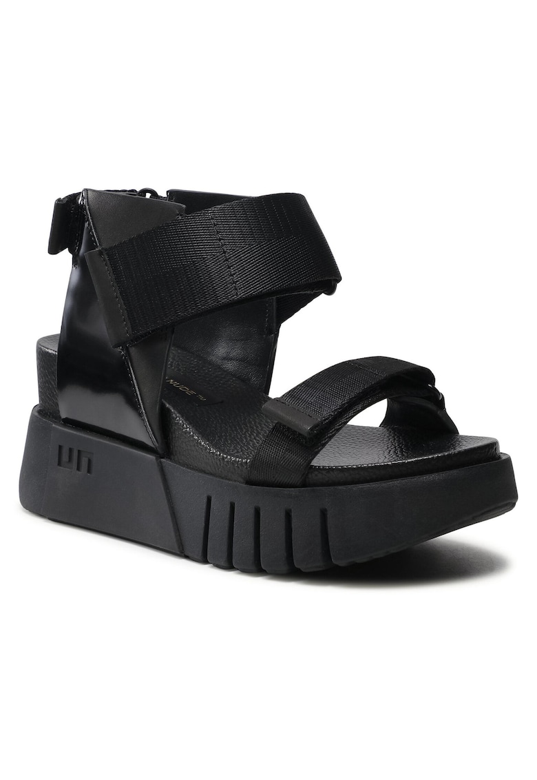 Sandale dama - DELTA RUN - Textil - Negru