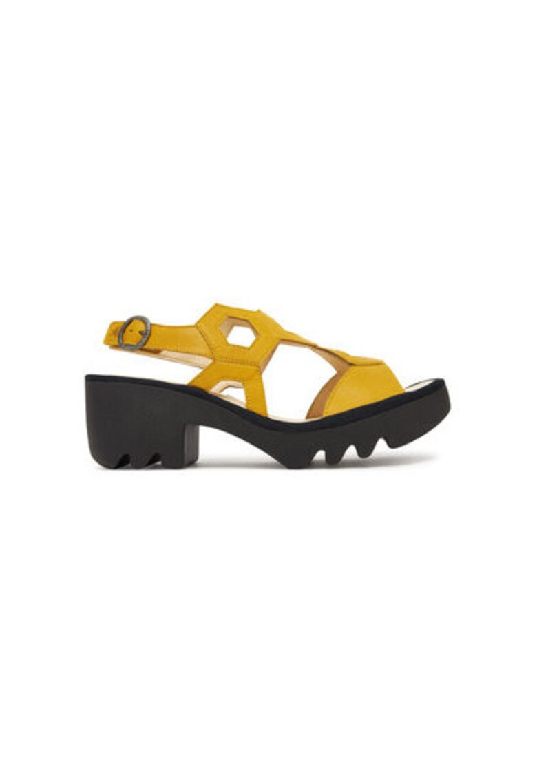 Sandale dama - TEWA573FLY - Piele naturala - Galben