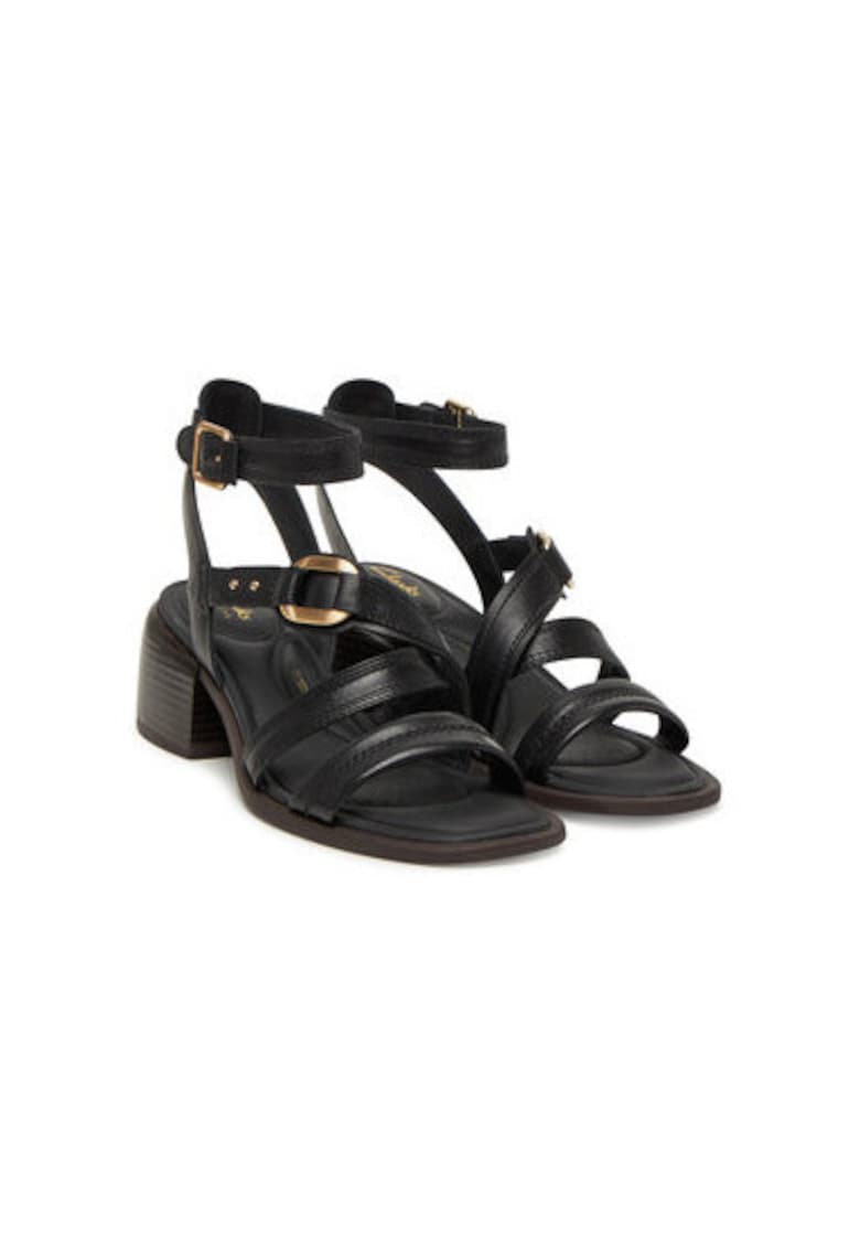 Sandale dama - 26181243 - Piele naturala - Negru