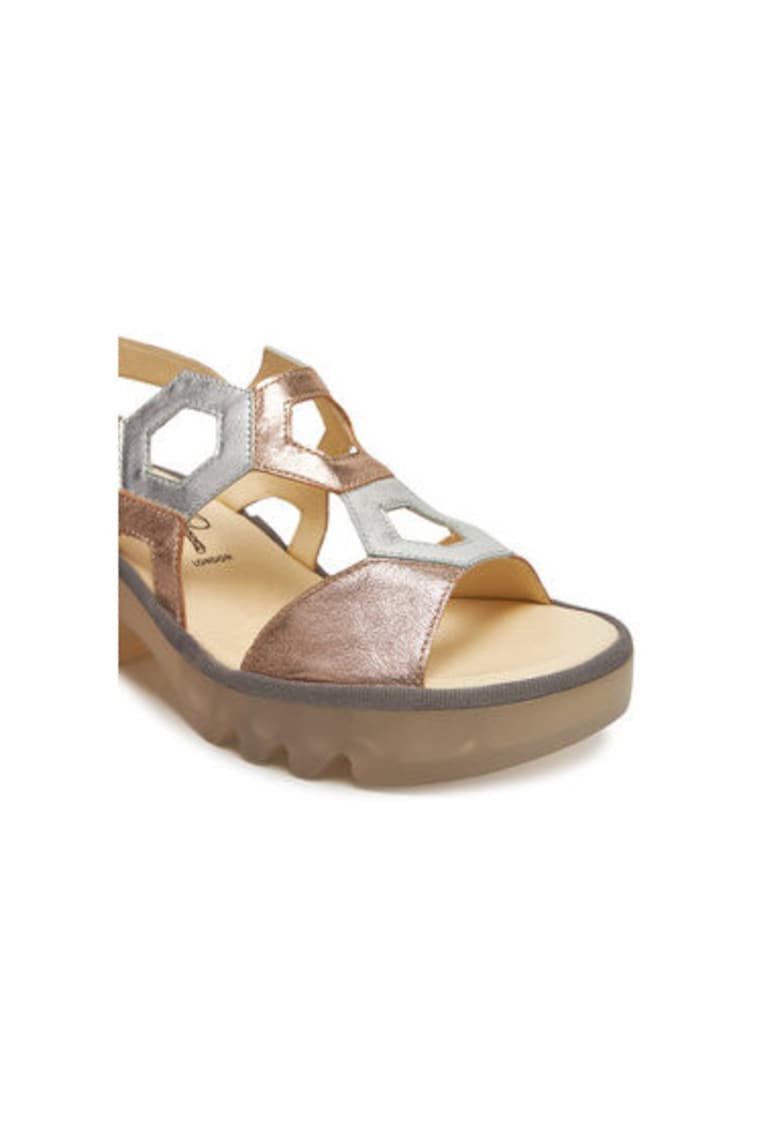 Sandale dama - TEWA573FLY - Piele naturala - Auriu - Auriu