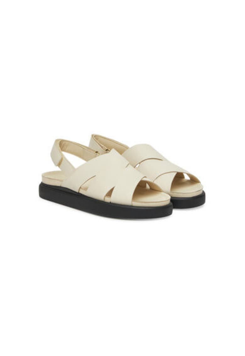 Sandale dama - 26181257 - Piele naturala - Bej