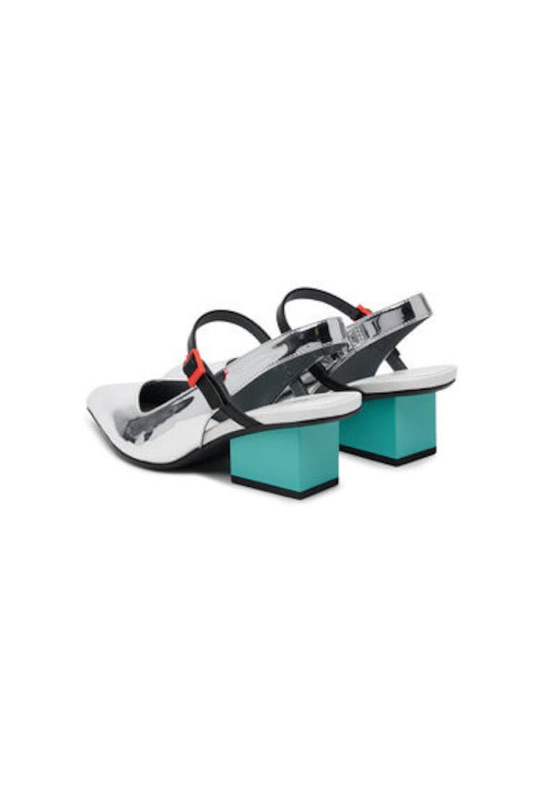 Sandale dama - 1091676613 - Piele naturala - Argintiu