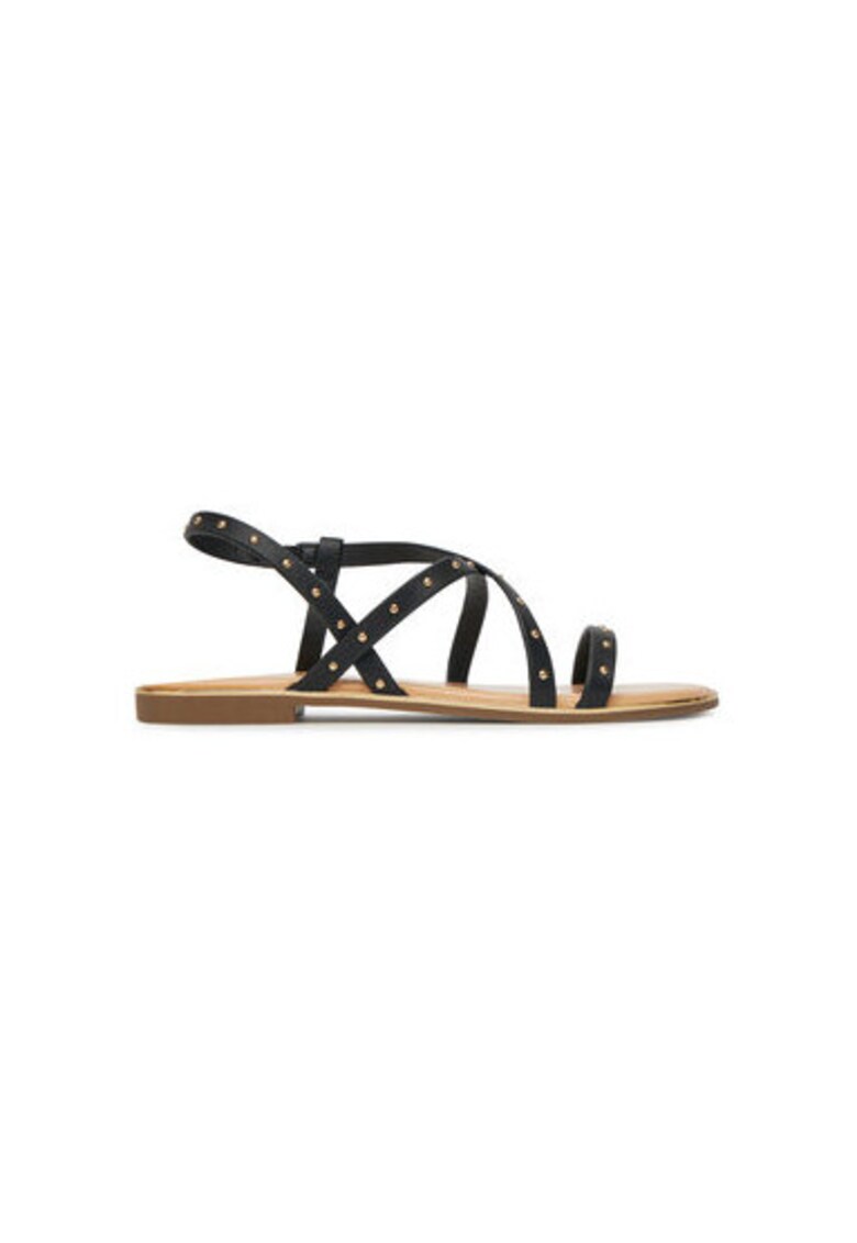Sandale dama - 15342339 - Piele ecologica - Negru