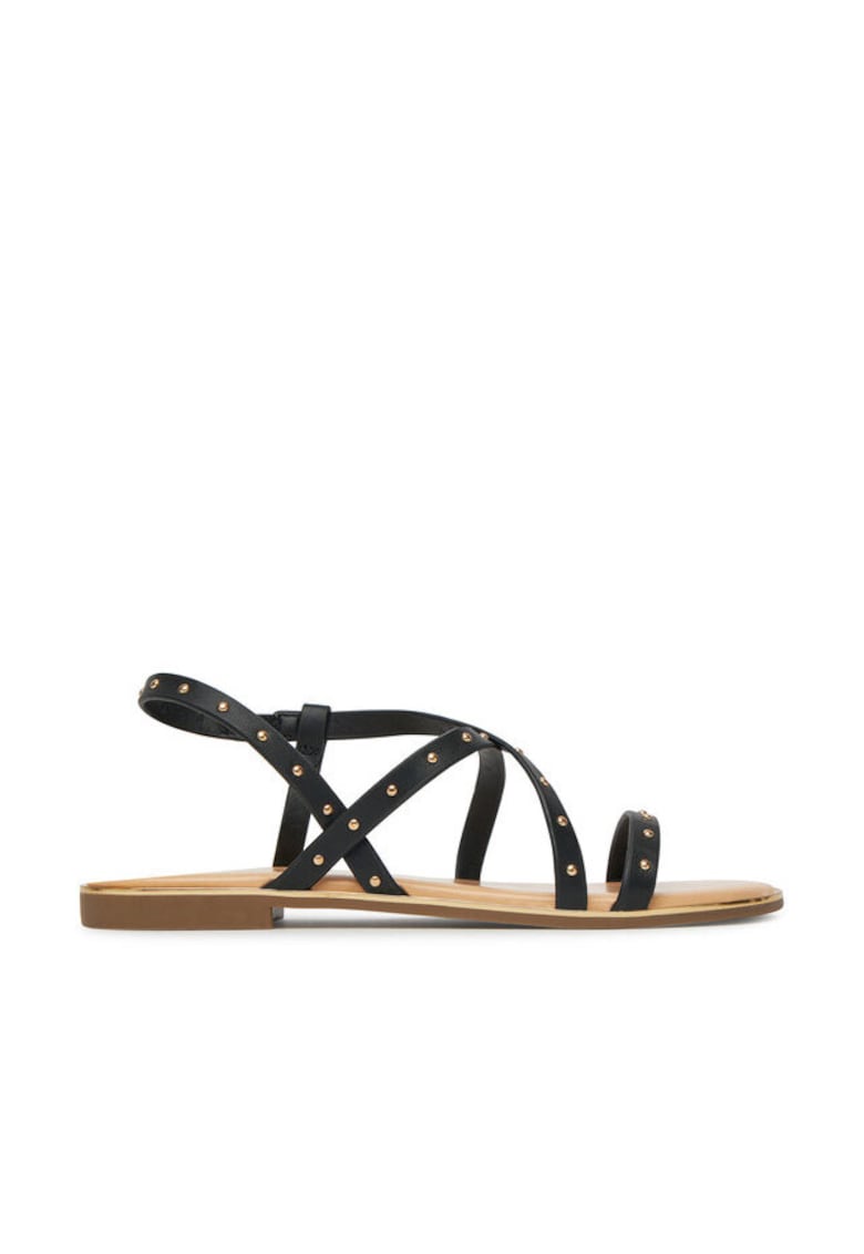 Sandale dama - 15342339 - Piele ecologica - Negru