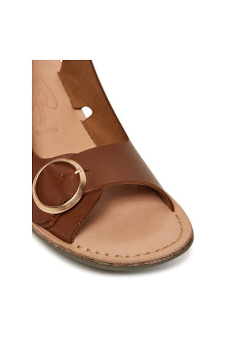 Sandale dama - EDOV237FLY - Piele naturala - Maro