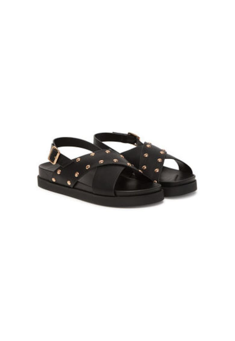 Sandale dama - 15341322 - Piele ecologica - Negru