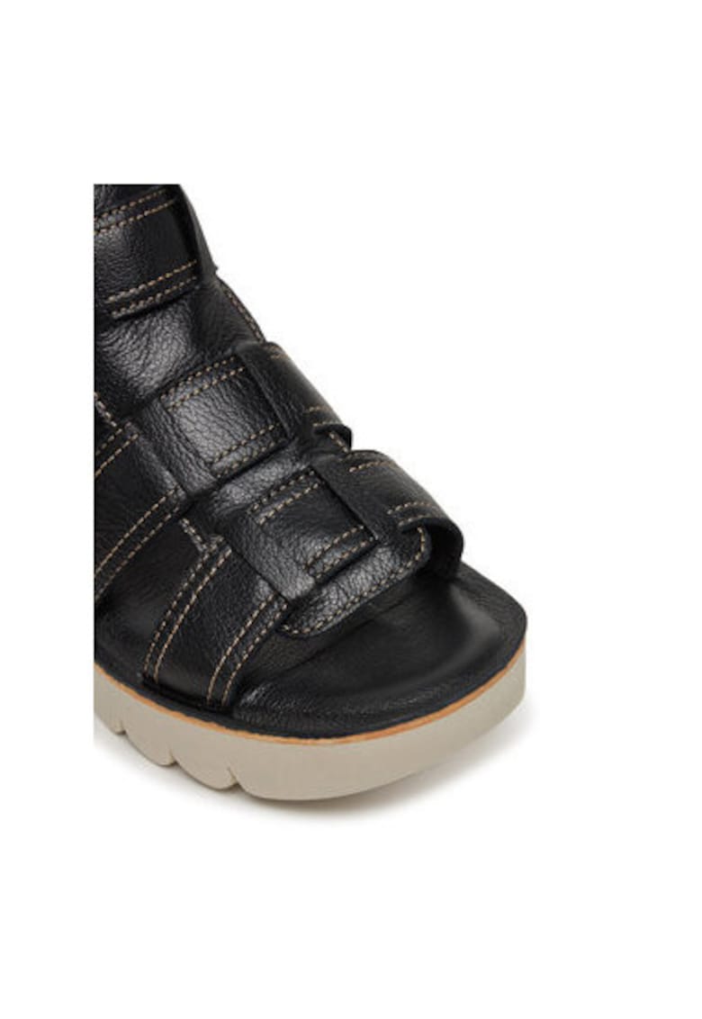 Sandale dama - YUDD236FLY - Piele naturala - Negru - Negru