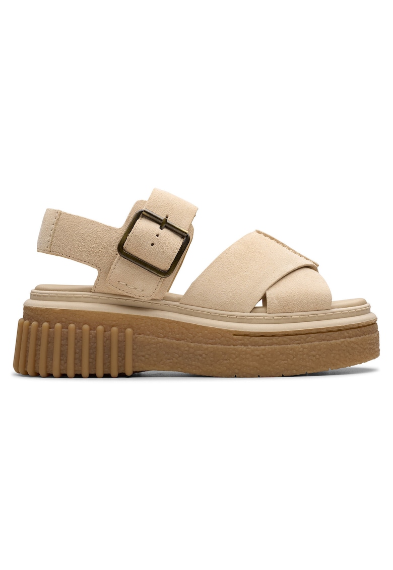 Sandale dama - 26181202 - Piele naturala - Bej
