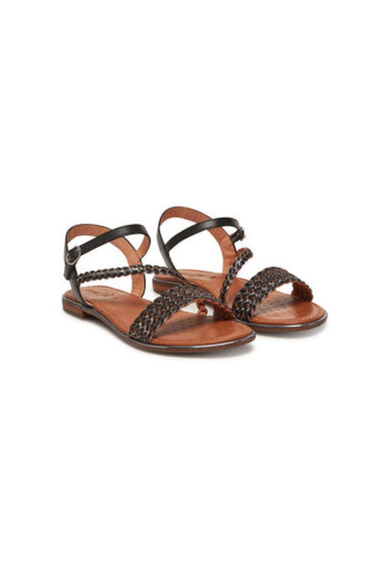 Sandale dama - D55DQD-081KY - Piele naturala - Negru