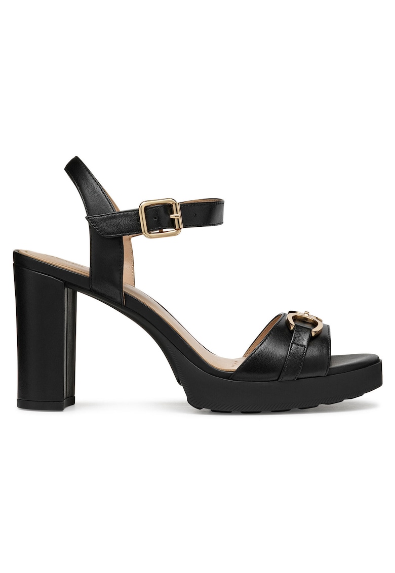 Sandale dama - D55B6A-000TU - Piele naturala - Negru - Negru