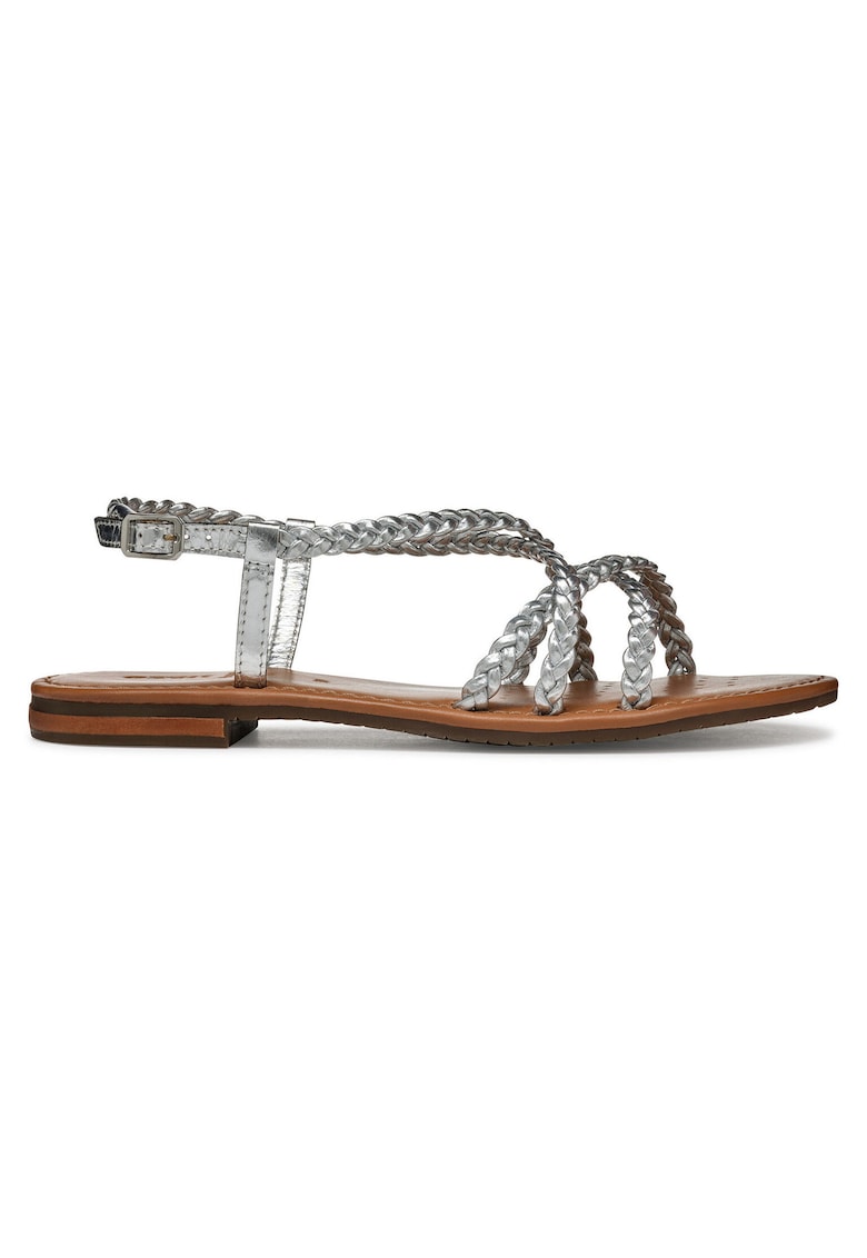 Sandale dama - D55LXD-000KY - Piele naturala - Argintiu
