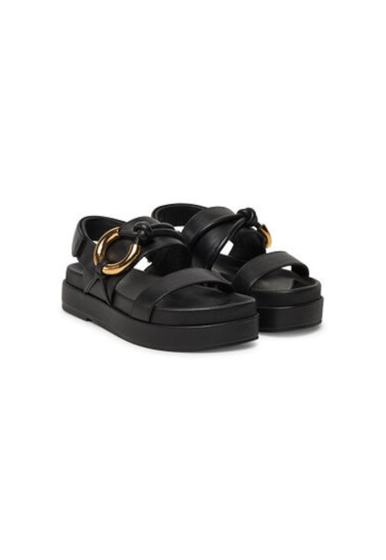 Sandale dama - SGH 18 01 01 001 - Piele naturala - Negru