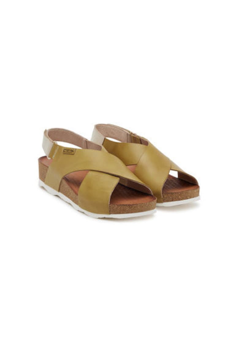 Sandale dama - W9E-0912 - Piele naturala - Verde - Verde