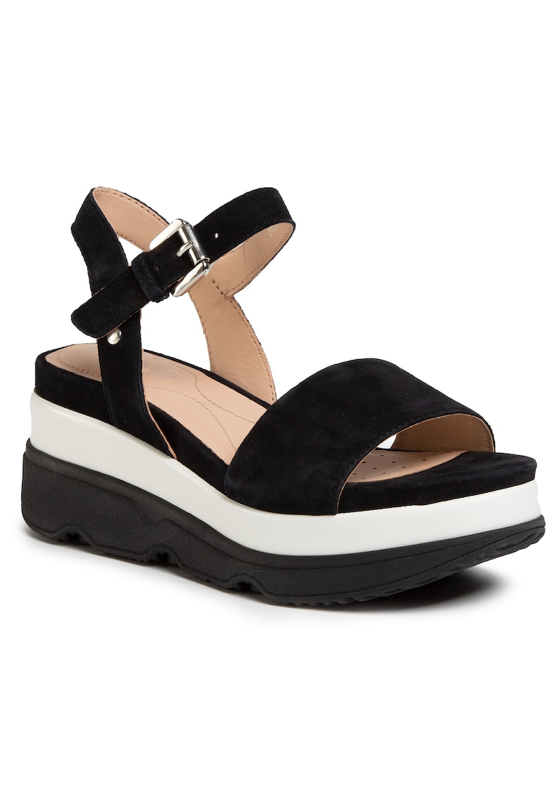 Sandale dama - D02HBC-00021 - Piele naturala - 41 EU - Negru