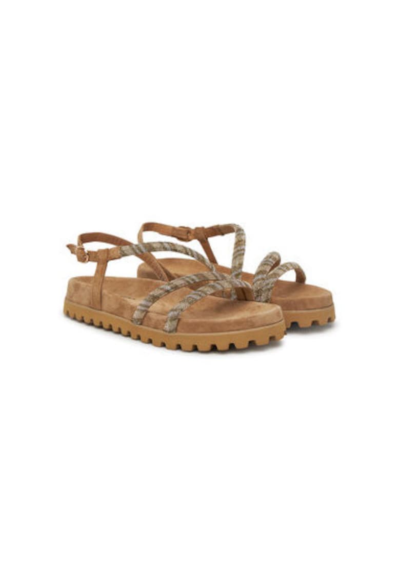 Sandale dama - V251705 -  Textil - Bej