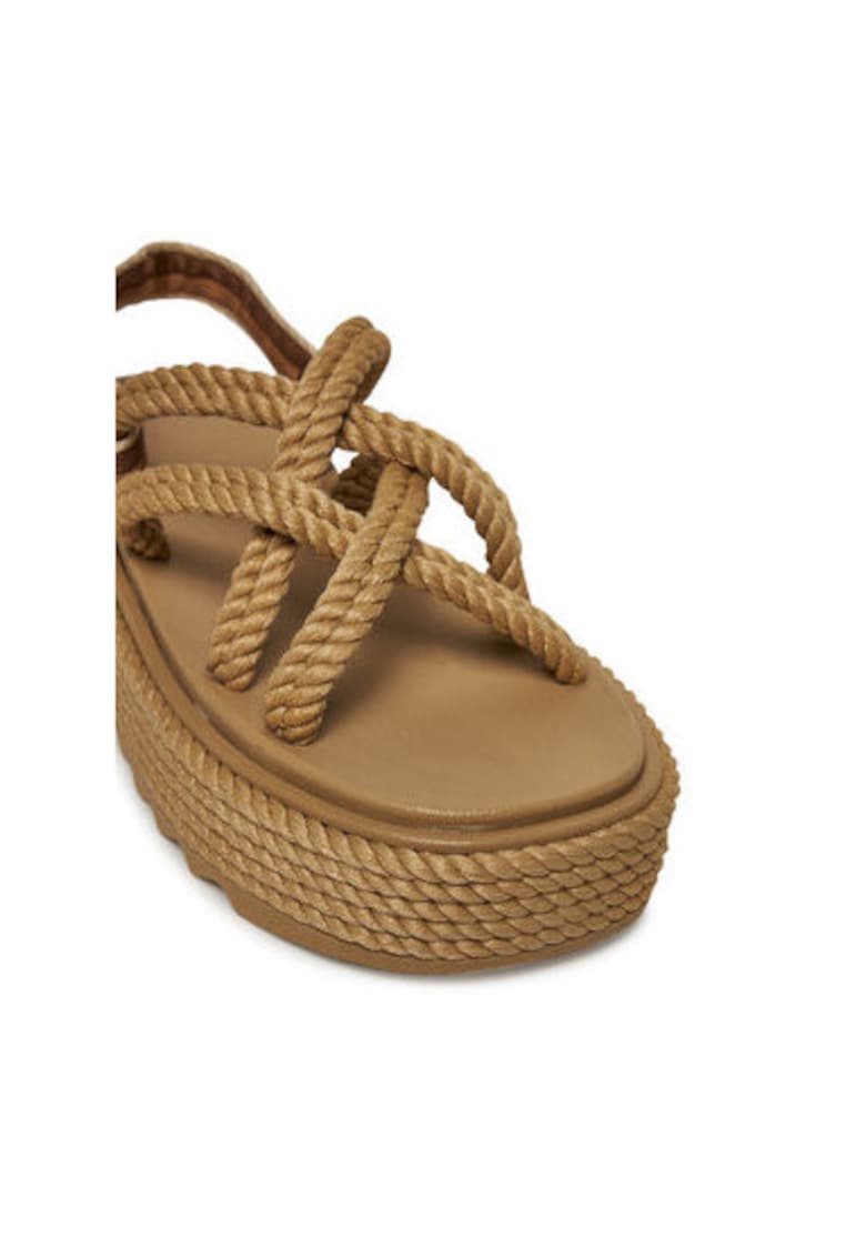 Sandale dama - BOD.0012.CPS - Textil - Bej