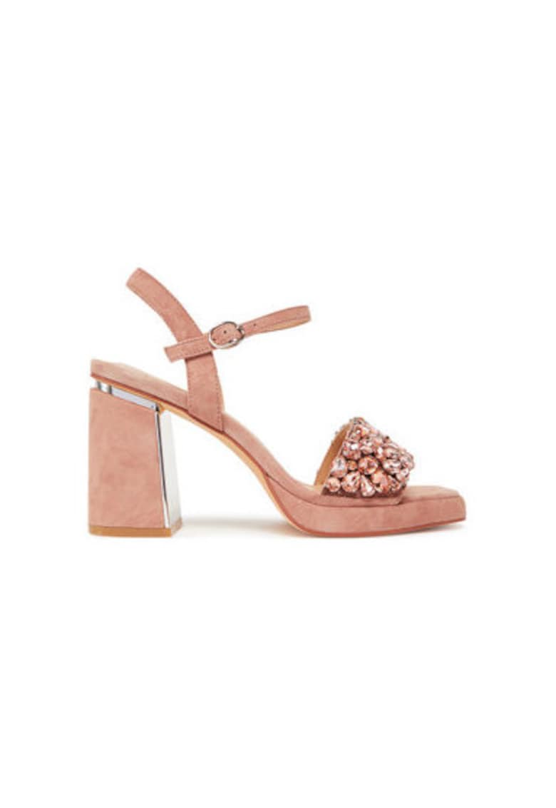 Sandale dama - V250792 -  Textil - Roz