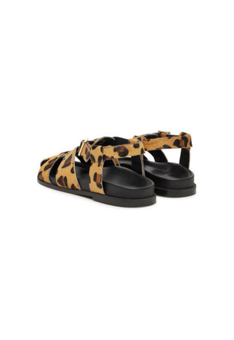 Sandale dama - 85083-P - Piele naturala - Maro