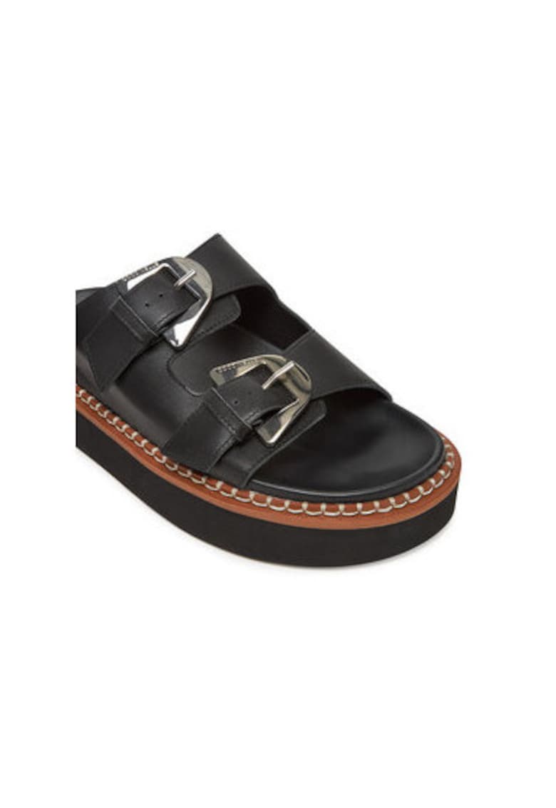 Slapi dama - SOF 17 03 01 001 - Piele naturala - Negru