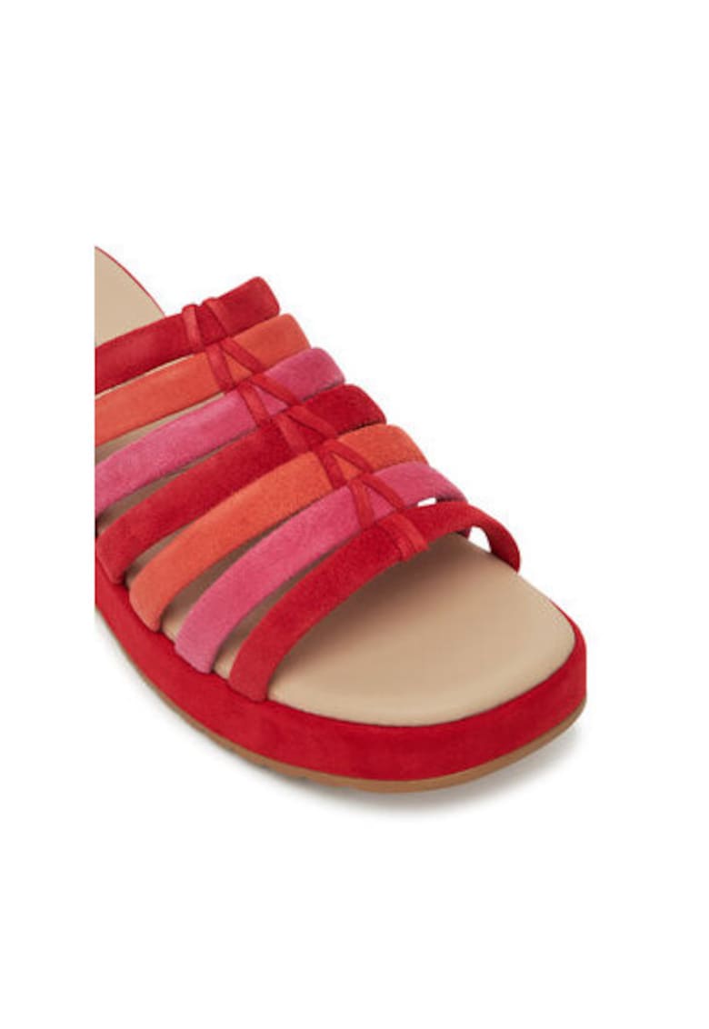 Slapi dama - 9-27201-44 - Piele naturala - Rosu