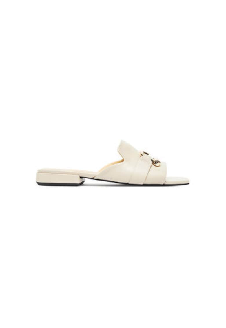 Slapi dama - YJ36FNU X30000 - Piele naturala - Ecru - Ecru