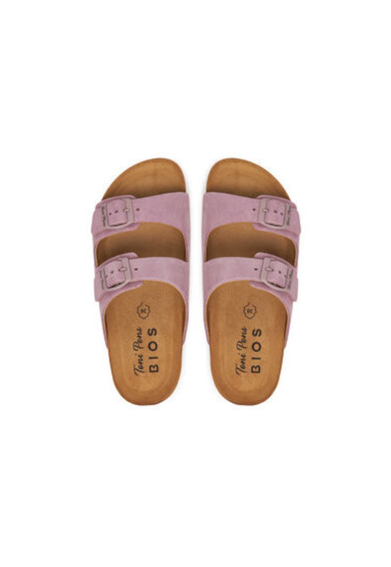 Slapi dama - GHANA-QT -  Piele naturala - 36 EU - Maro