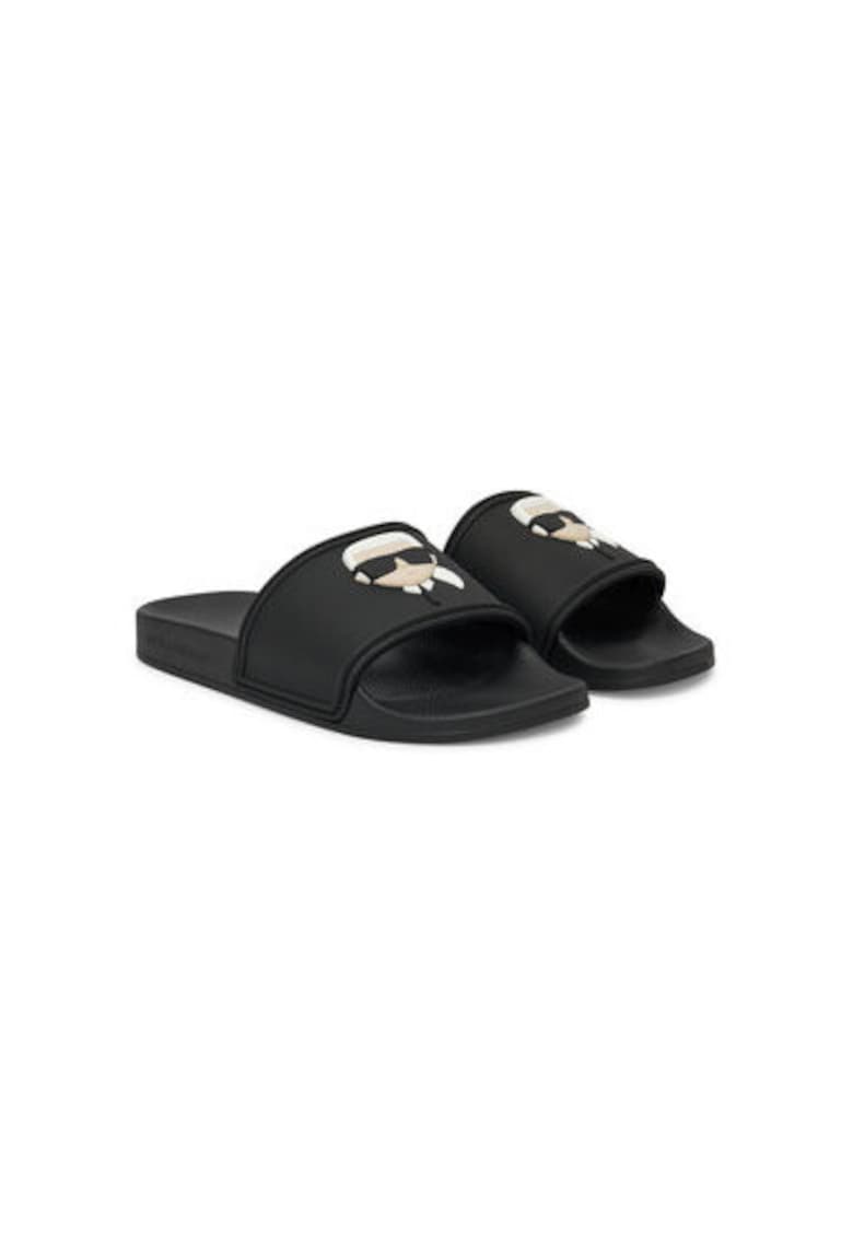 Slapi dama - KL80905A - Sintetic - Negru