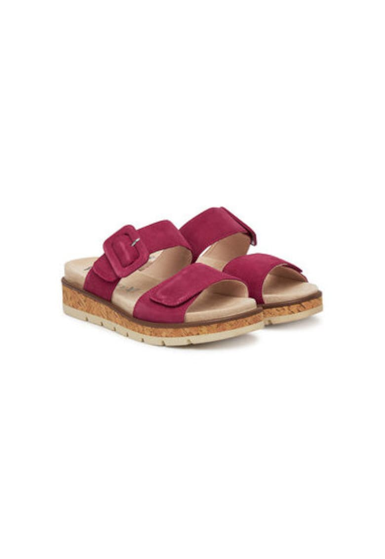 Slapi dama din piele naturala