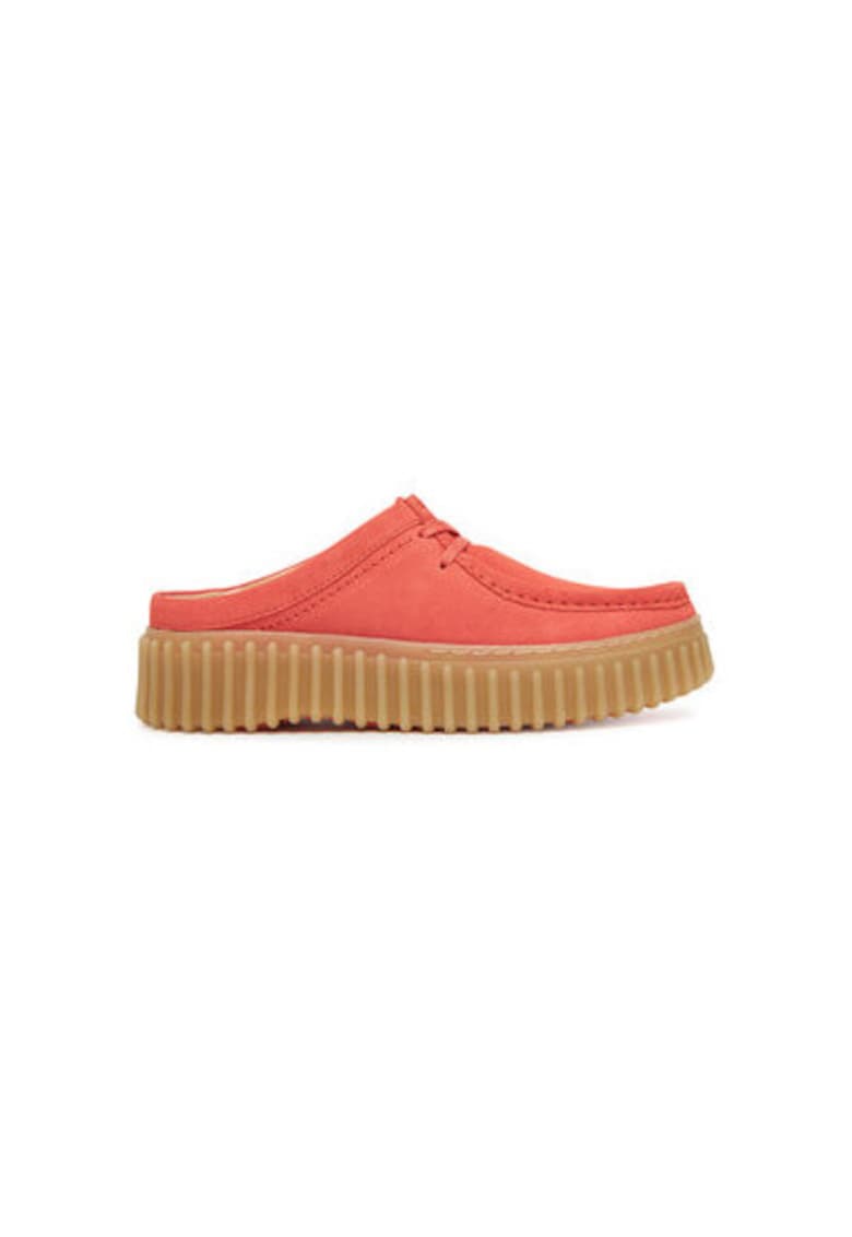 Slapi dama - 26181194 - Piele naturala - Coral