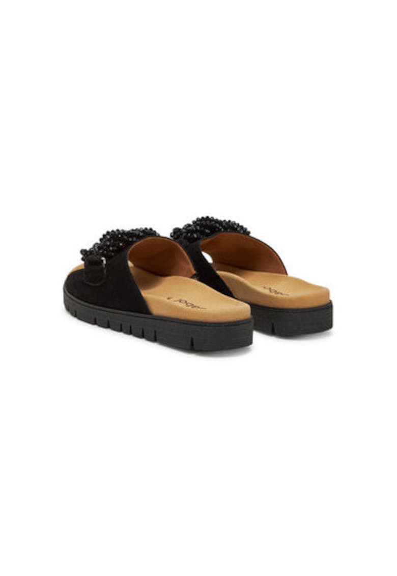 Slapi dama - 63.740.17 - Piele naturala - Negru