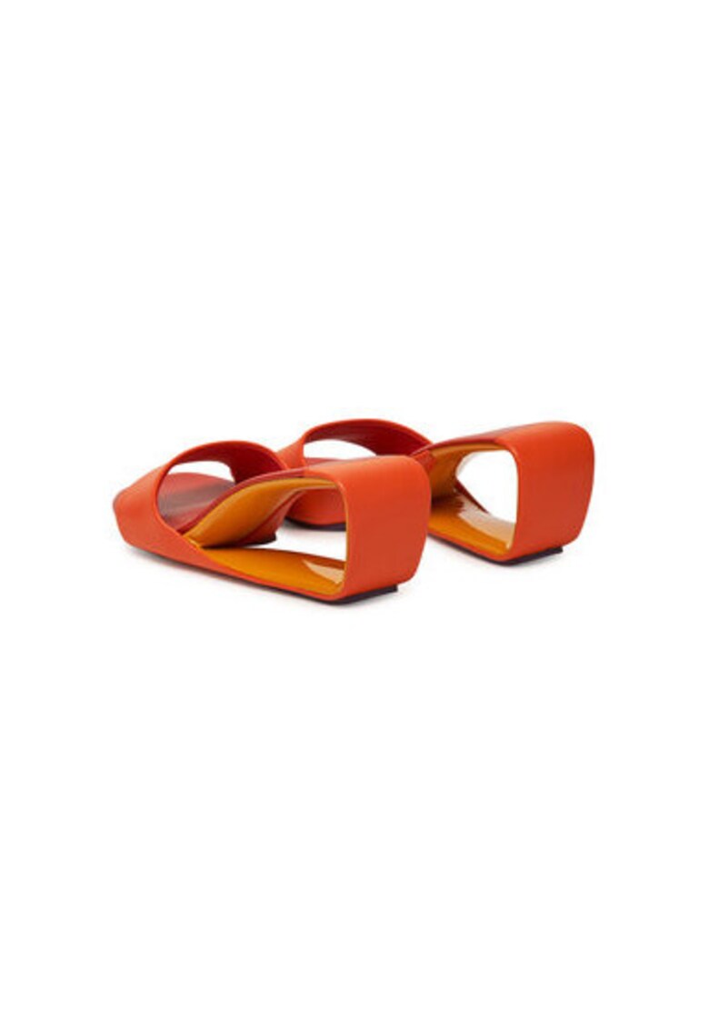 Slapi dama - 1000387016 - Piele naturala - Portocaliu