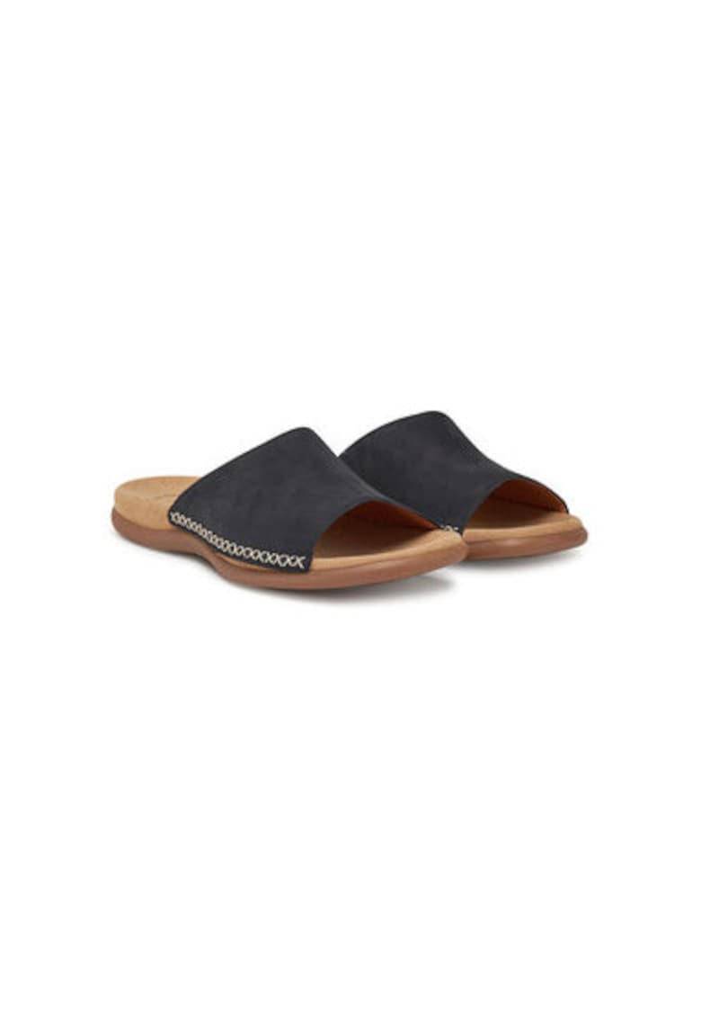 Slapi dama - 03.705.16 - Piele naturala - Bleumarin