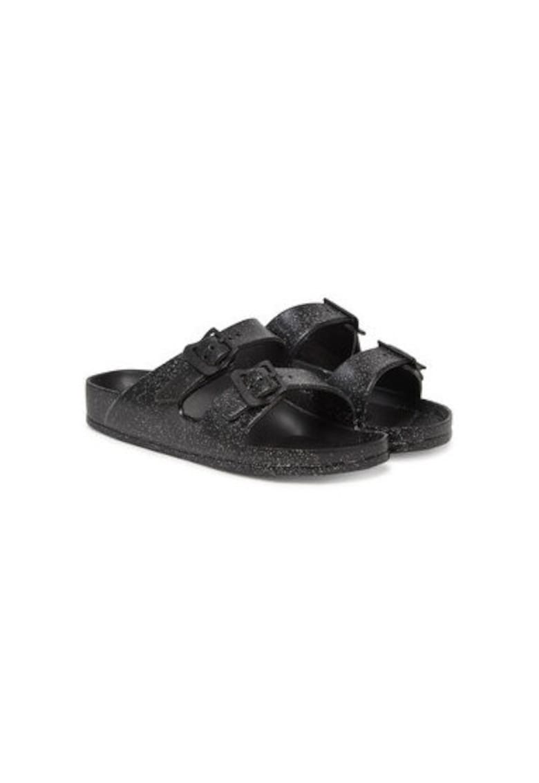 Slapi dama - 15316873 - Piele naturala - Negru