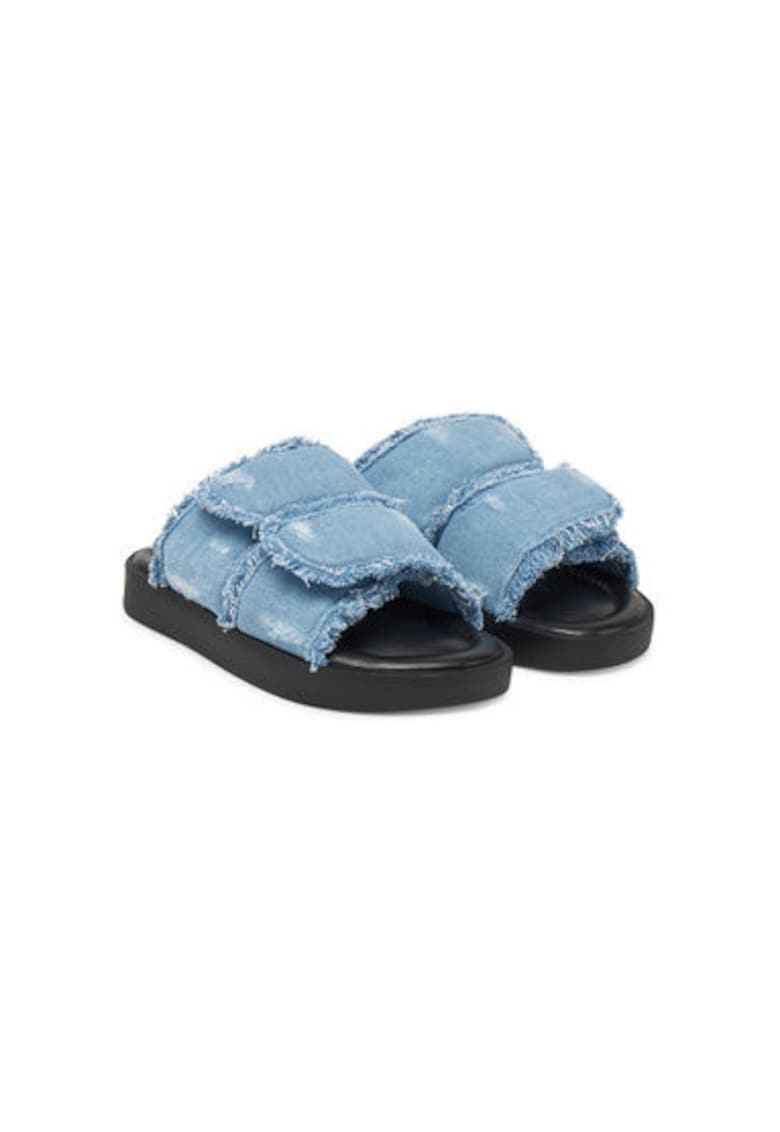 Slapi dama - 70104 -  Textil - Albastru