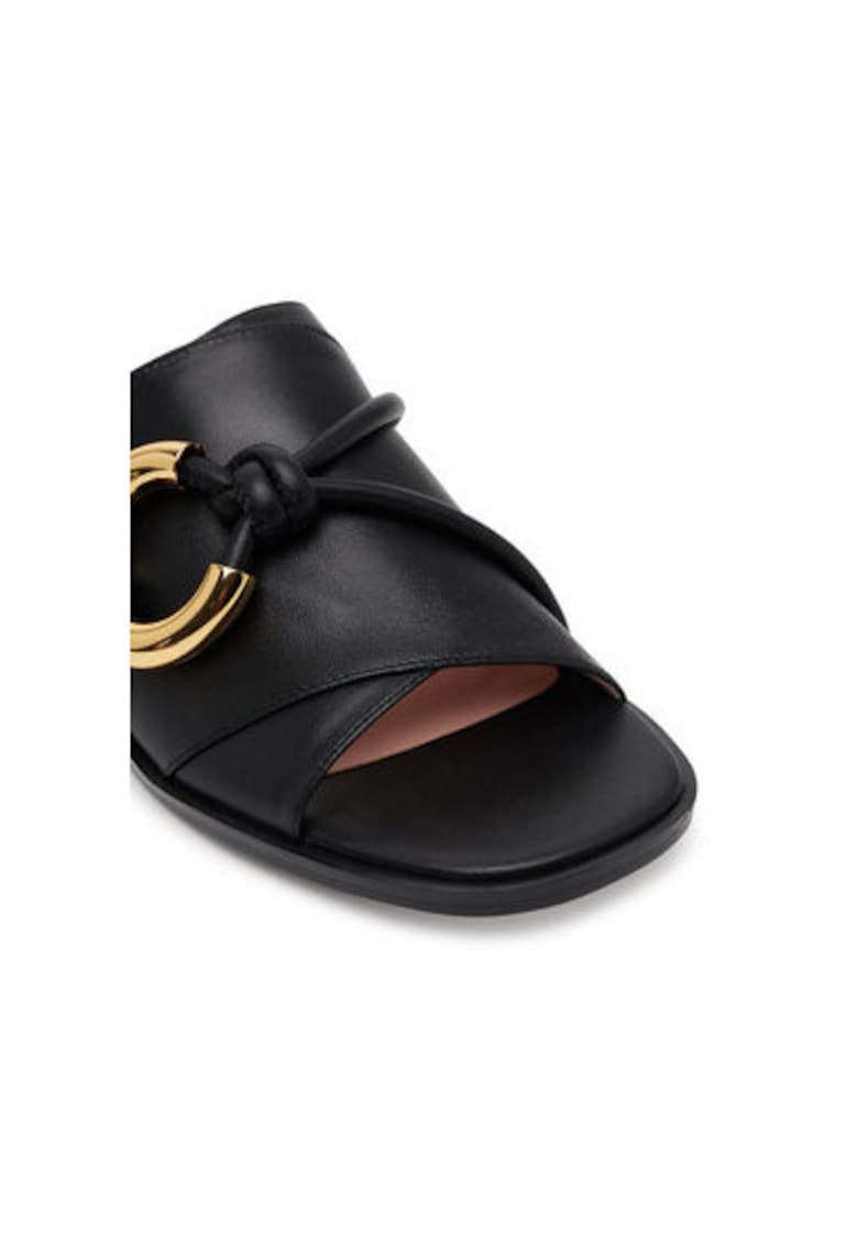 Slapi dama - SGH 17 01 01 001 - Piele naturala - Negru