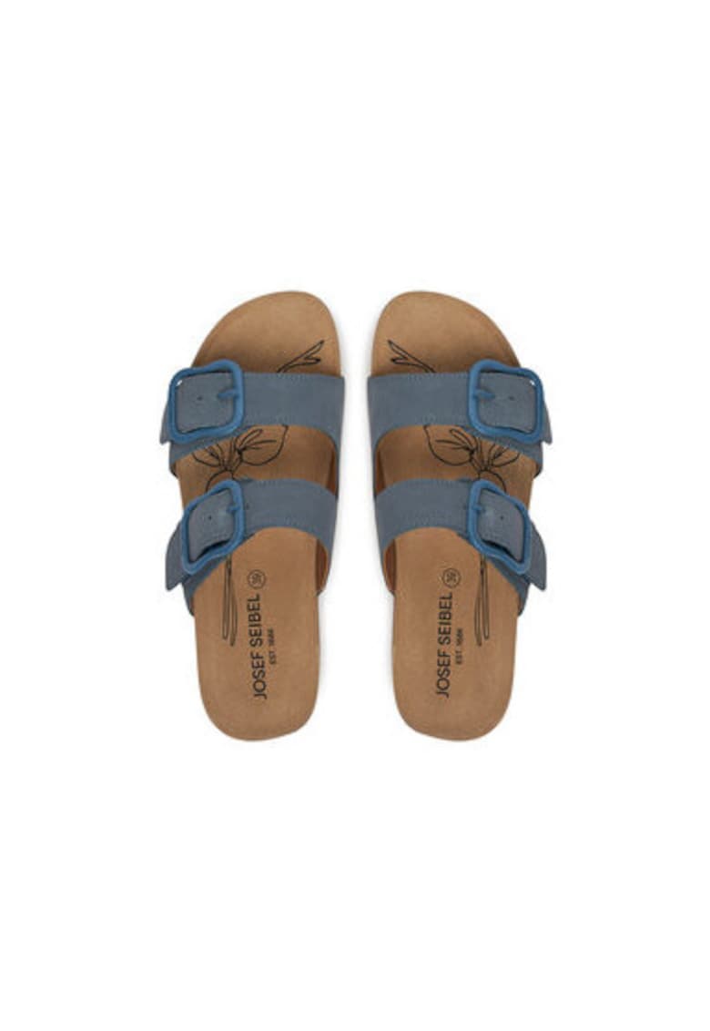 Slapi dama - 78564 - Piele naturala - Albastru