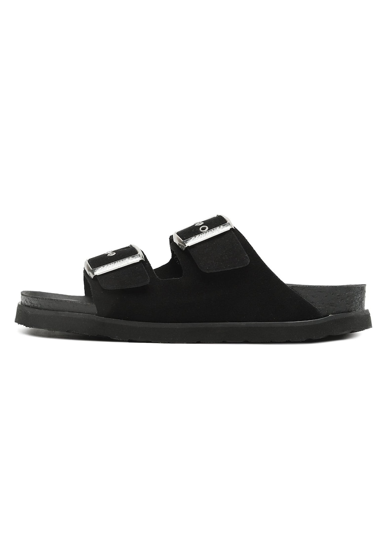 Slapi dama - G104349 - Piele naturala - Negru
