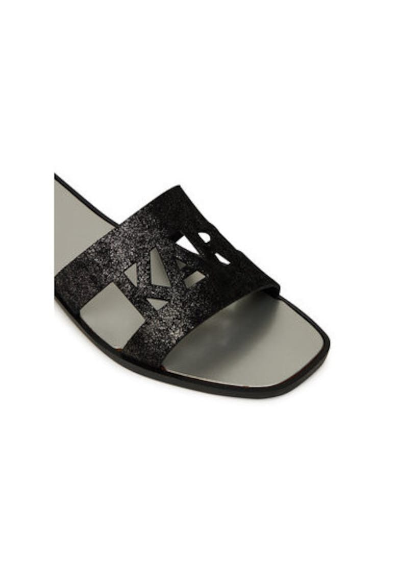 Slapi dama - KL80402 - Piele naturala - Negru