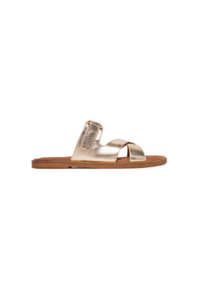 Slapi dama - 2-27109-44 - Piele naturala - Auriu - Auriu